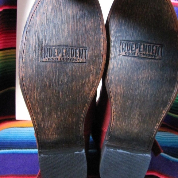 INDEPENDENT BOOT COMPANY  LADIES RED/LEOPARD SLIP - Picture 6 of 6